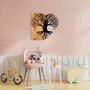 Wallity Love Tree Escultura de Pared en Nogal y Negro